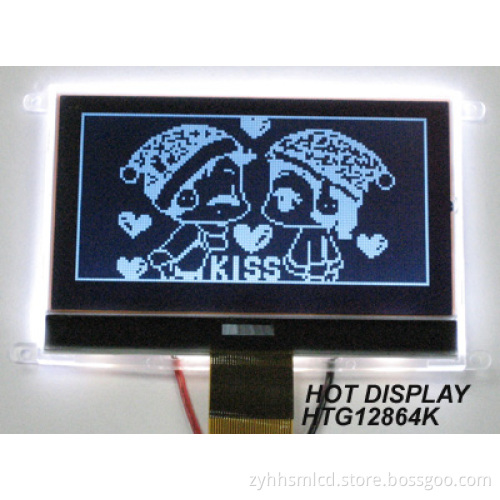 Graphic LCD Module 12864 Outline size: 77.5 x 51.3